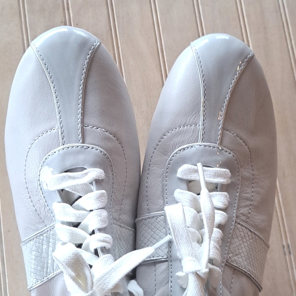 Cole Haan Grand.Os Soft Leather Lace-Up Classic Vintage Inspired Trainers - Picture 2 of 10